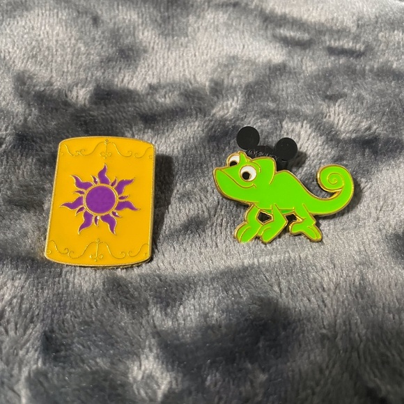Disney Accessories - 3/$25 Lot Of 2 Tangled Disney Trading Pins